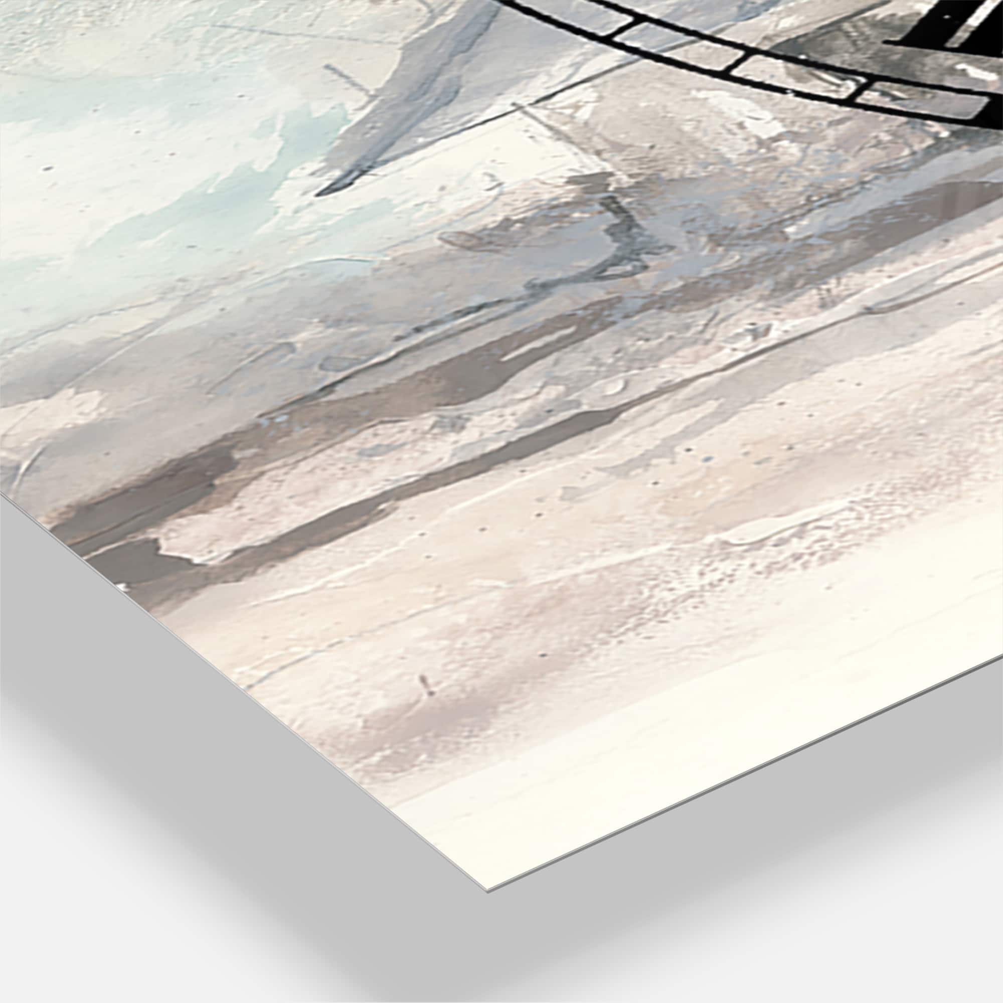 Designart 'Farmhouse Barn Grey Iii Farmhouse Multipanel Wall Clock